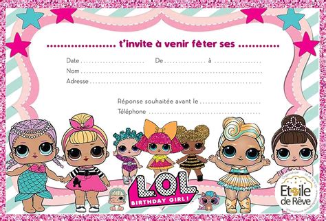 PDF invitation anniversaire carisiolas à imprimer PDF Télécharger Download