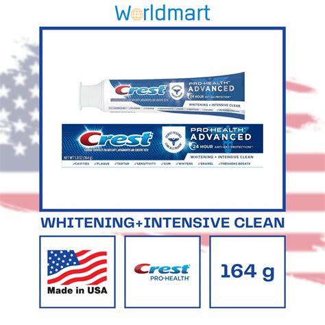 ยาสีฟัน Crest Prohealth Advanced Whitening Intensive Clean นำเข้าจาก