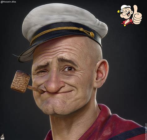 artstation popeye  sailor man hossein diba popeye  sailor