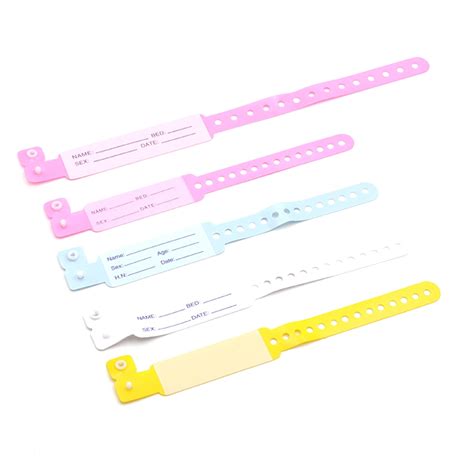 Custom Writable Plastic Vinyl Disposable Identification Medical Pvc