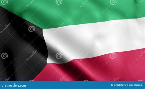 Kuwait Flag Video Waving In Wind Kuwait Flag Wave Loop Waving In Wind