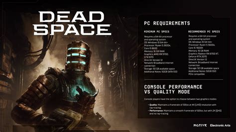 Dead Space Remake Release Date And Requirements