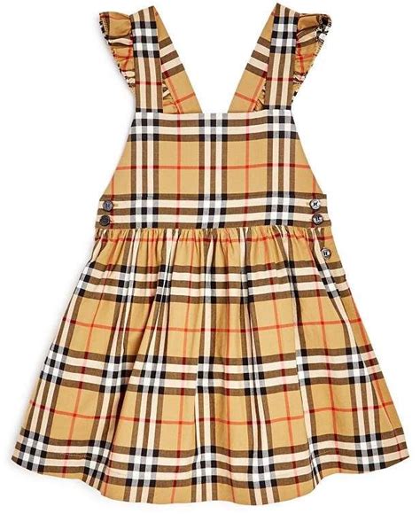 Burberry Girls Ruffle Vintage Check Dress Little Kid Big Kid Kids