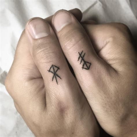 Four Elements Tattoo On Fingers Tattoogrid Net