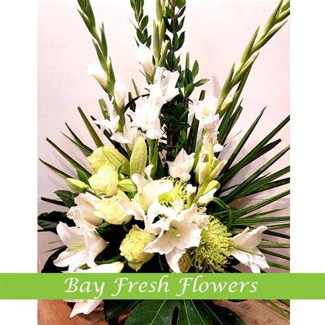 White Lilies Sympathy Arrangement Buy In Vancouver Fresh Flowers