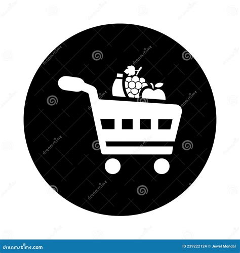 Icono Comercial De Tienda De Mercadotecnia De Cestas Esbozo Vectorial