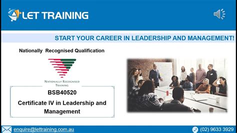 BSB40520 Certificate IV In Leadership And Management YouTube