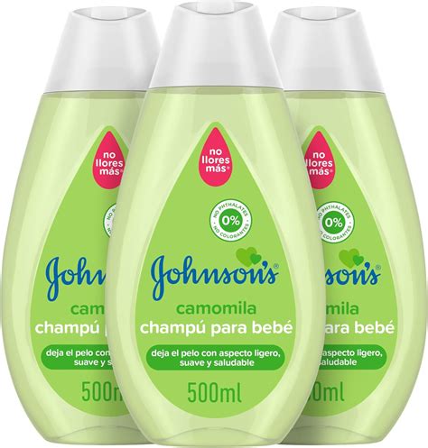 Johnson s Baby Champú Camomila Ideal para Toda la Familia 3 x 500 ml