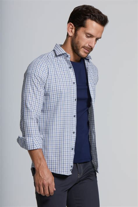 Camisa Algod N Regular Fit Cuadros N Ez De Arenas Moda Hombre