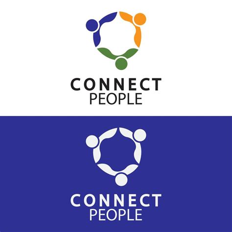 People Connect Logo Design Template Connection Logo For Business