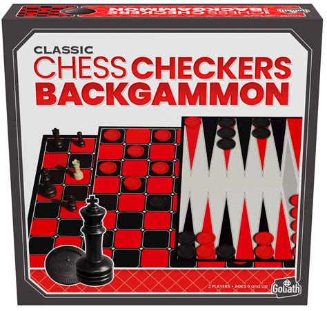 Classic Games - Chess/Checkers/Backgammon OIF8 - Versatile Set of 2 Player Strategy Games by ...