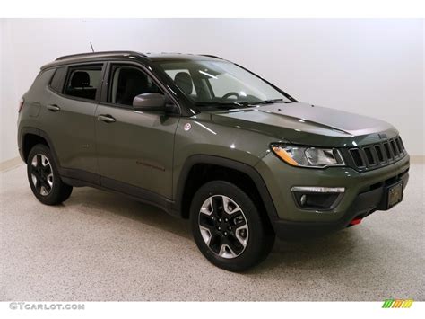 2018 Olive Green Pearl Jeep Compass Trailhawk 4x4 131190275 Photo 1 Car Color