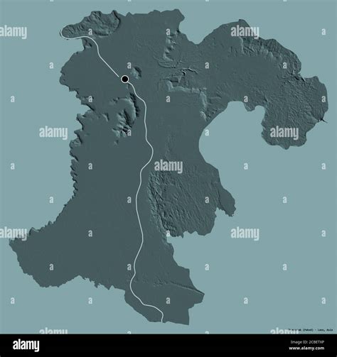 Forma De Champasak Provincia De Laos Con Su Capital Aislada Sobre Un