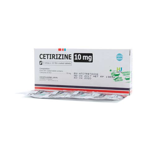 Cetirizine 10 Mg Tab Hexp Obat Dan Vitamin Doktersehat