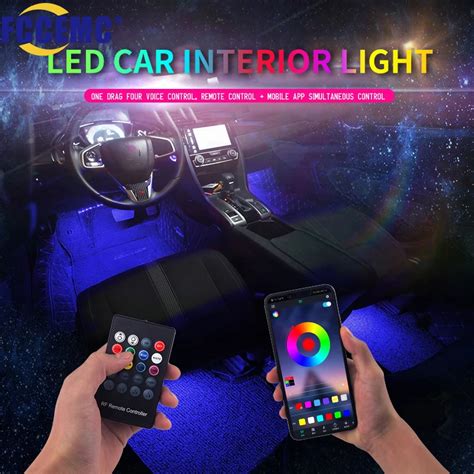 Car Led Striscia Led Per Interni Della Tua Auto Con Controllo App