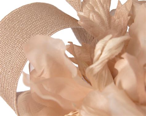 Large Nude Fascinator With Flower By Fillies Collection Fascinators