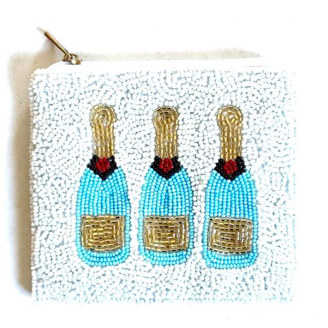 In Stock Cheers Beaded Pouch Etsy