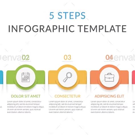 5 Steps Infographic Template MasterBundles