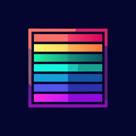 Neon Gradients Color Palette Template Premium Ai Generated Vector