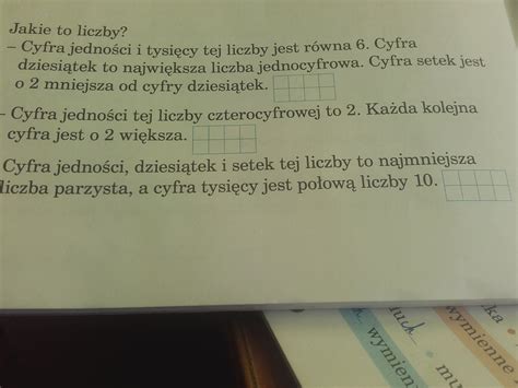 Cyfra Jedno Ci Dziesi Tek I Setek Tej Liczby To Najmniejsza Liczba