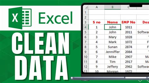 How To Clean Data In Excel Fix Errors Organize Data Easy Way Youtube