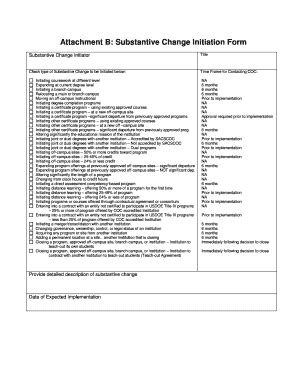 Fillable Online Mtsu Attachment B Substantive Change Initiation Bformb