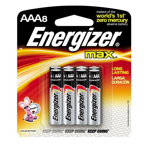 Shop Energizer 8 Pack Aaa Alkaline Battery At