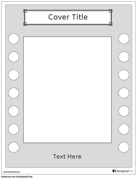 Gray Background Based Simple Book Cover Worksheet