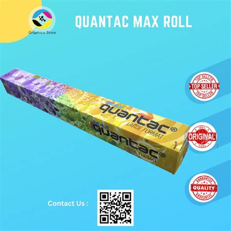 Jual Quantac Max Sticker Vinyl Roll White Gloss Eco Solvent Uv Meter