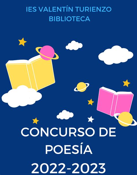 Concurso de POESÍA curso 2022 23 Anímate a participar IES Valentín