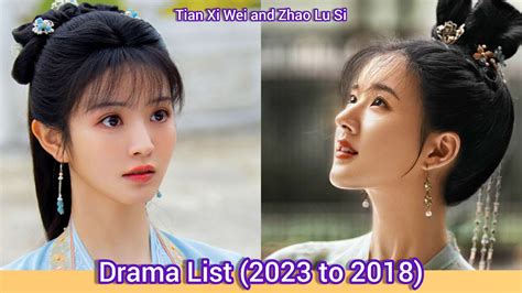 Tian Xi Wei And Zhao Lu Si Drama List 2023 To 2018 YouTube