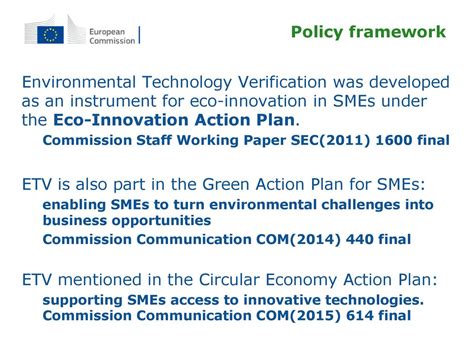 The Eu Pilot Programme On Environmental Technology Verification Etv