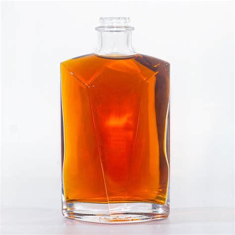 500ml Desige Square Glass Bottle With Cork Best Link Glass Bottle Manufacturer