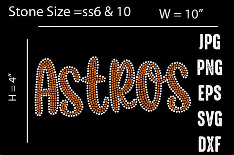 Astros Rhinestone Templates Graphic By Freedom Designer Creative Fabrica