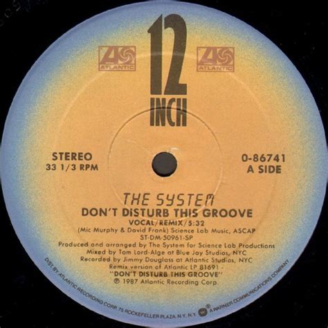 The System Don T Disturb This Groove Vinyl Rpm