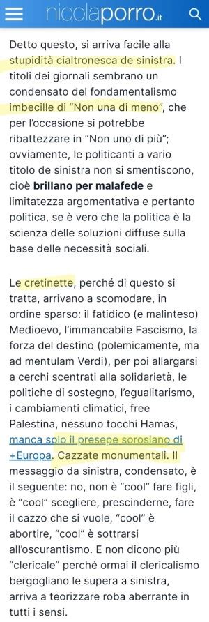 Porro Si Giocs La Carta Dell Odio Anti Islamico In Difesa Della Mennuni