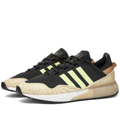 Adidas ZX 2K Boost Pure Core Black & Savannah | END. (US)