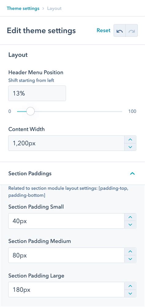 layout theme settings power theme   agency