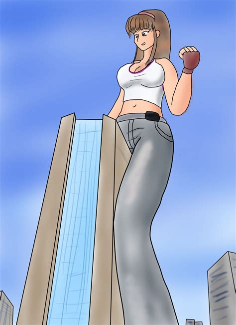 Hitomi As Giantess By Feyzer On Deviantart