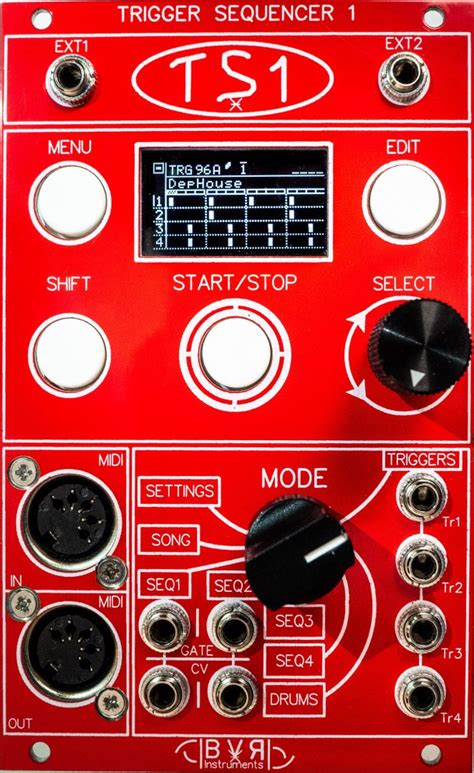 Bvr Instruments Ts Eurorack Trigger Sequencer Eurorack Module On