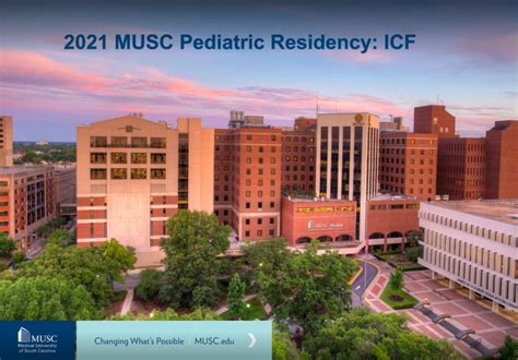 Medical University of South Carolina Pediatric Residency 2021 - Course