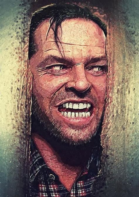 Heres Johnny The Shining Art Print Zapista Art Movie Poster