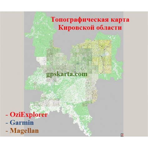 Топографическая карта Кировской области, подробная топографическая ...