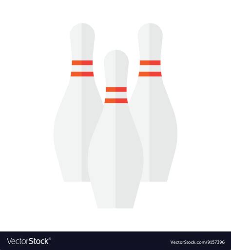 Bowling pin icon Royalty Free Vector Image - VectorStock