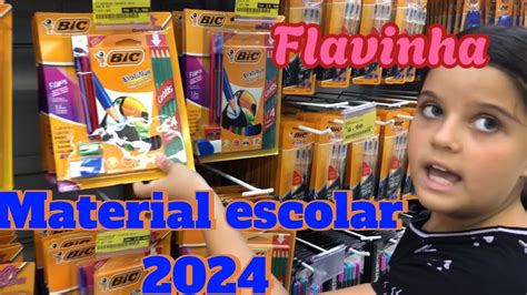 Comprando Material Escolar 2024 Da Flavinha YouTube