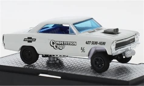 Modellautos Chevrolet Nova 1 64 M2 Machines Gasser Competition Cams