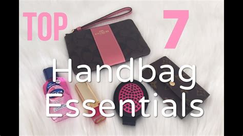 Top 7 Handbag Essentials Must Haves Youtube