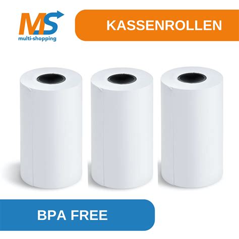 50 Thermorollen 80mm X 80m X 12mm Bonrollen BPA Frei Kassenrollen 48