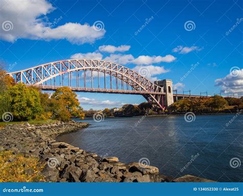 Hell Gate Bridge stock photo. Image of gate, transportation - 134052330