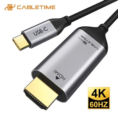 Kabel Usb Typu C Na Kabel Kompatybilny Z Hdmi Adapter K Hz Usb C